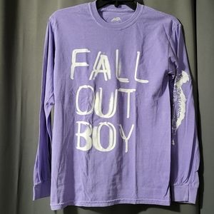 Fall Out Boy Purple Long Sleeve Shirt S